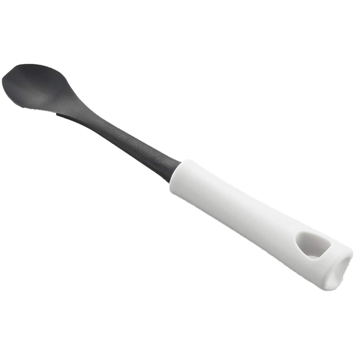 Yoshikawa MOTTE Takoyaki Spoon for Plates, Nylon, Made in Japan, White
