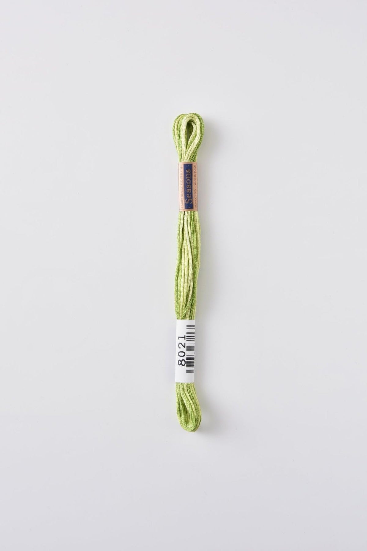 Lecien Japan SE80-8021 Cosmo Seasons Variegated Embroidery Floss, Greens