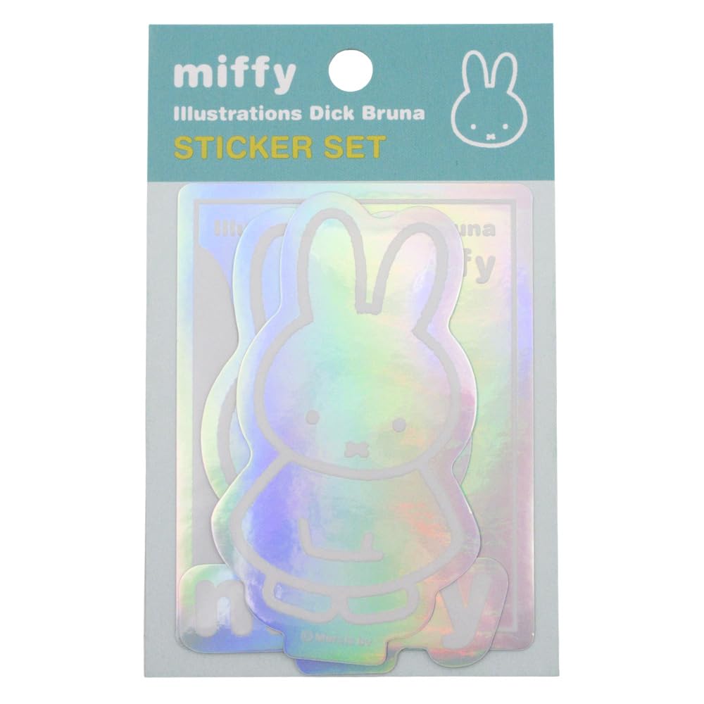 Square Miffy Sticker Set Aurora Green BA2514