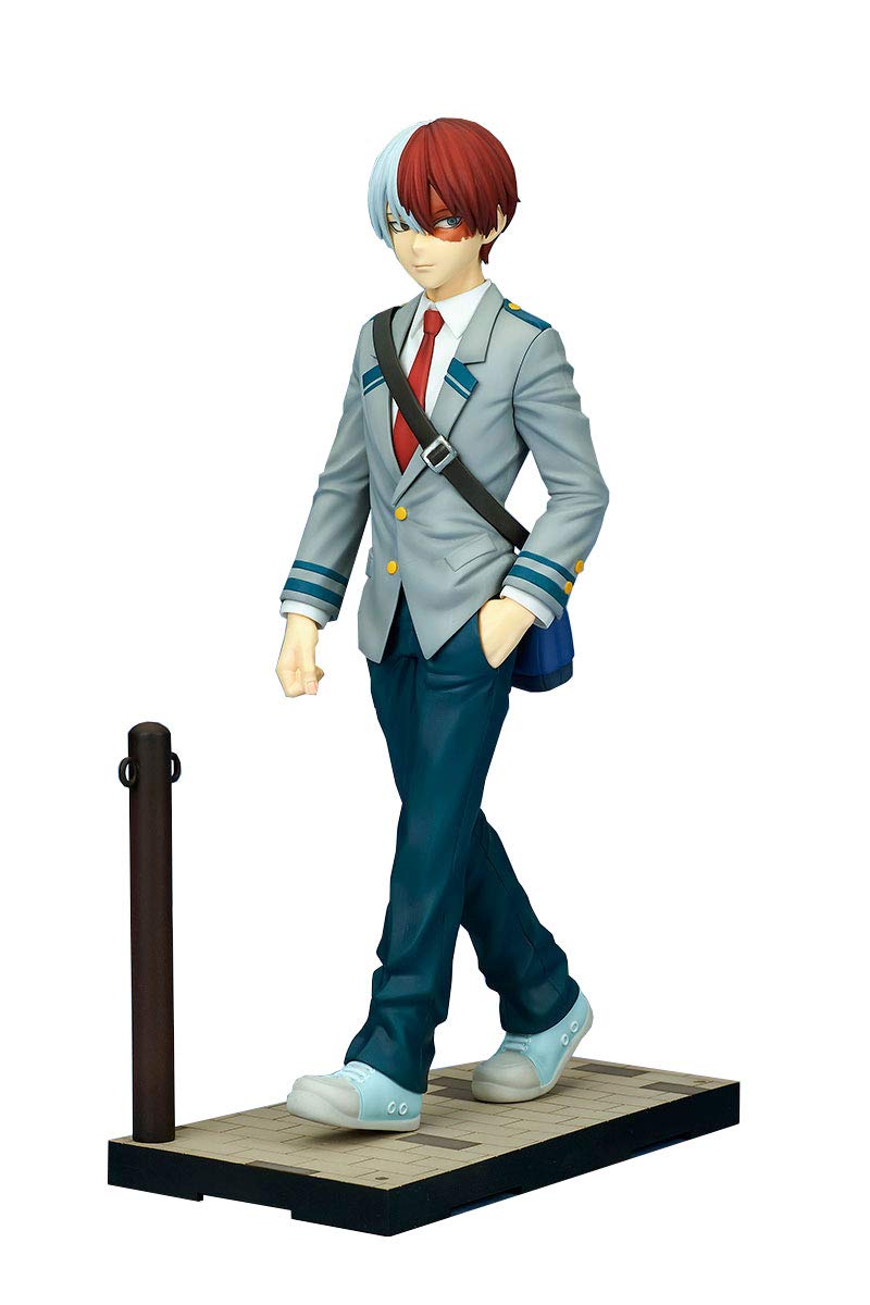 Bell Fine My Hero Academia: Shoto Todoroki (Uniform Ver.) Konekore 1:8 Scale PVC Figure, Multicolor