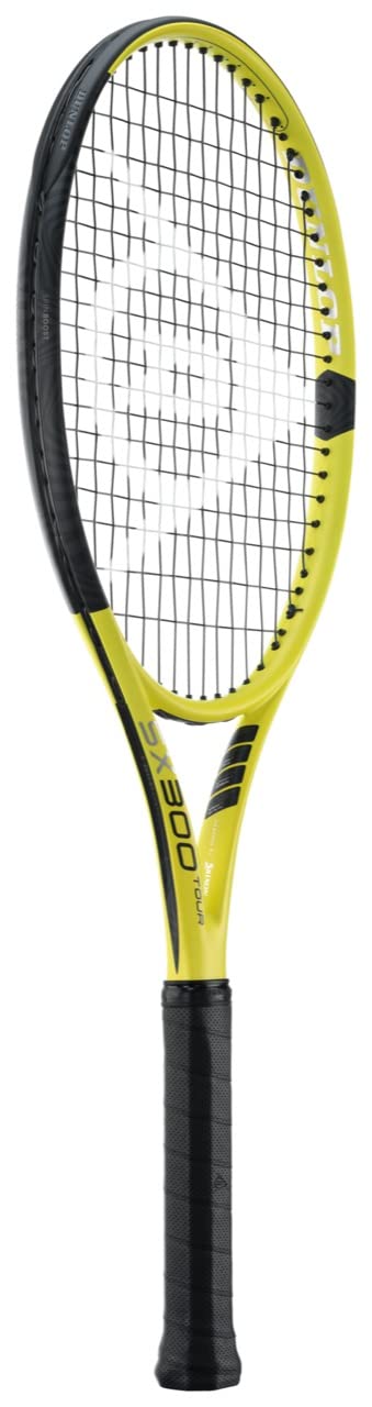 Dunlop 22SX300 Tennis Rigid Tennis Racquet (Frame Only), Grip: G3 DS22200 YLBK