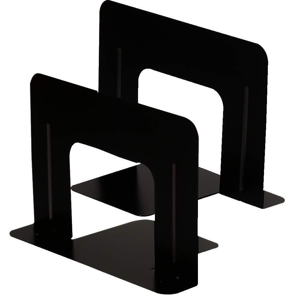 Sonic GP-621 Bookends, Wide, 1 Pair (2 Pieces), Black