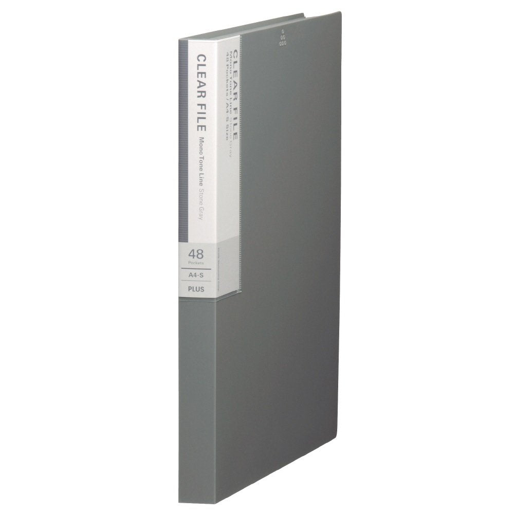 Deja Vu Plus Color Series clear file pocket 48 Stone Gray (japan import)