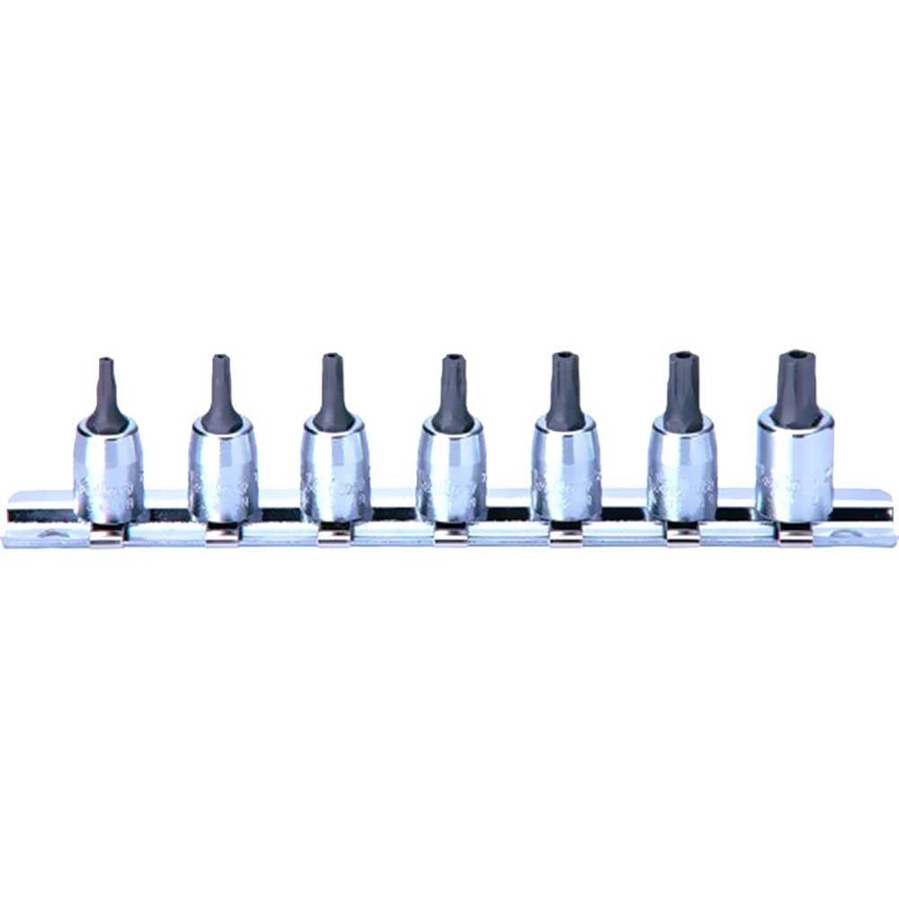 Ko-ken RS2025/7-HOLE 1/4 Sq. Dr. Tamper TORX Socket Set T10H-T40H 7 Pc