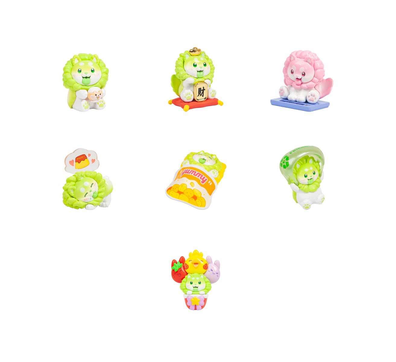 DODOWO Treat Fairy Hakusainu Rookie Series PVC Trading Figures 6 Pack Box