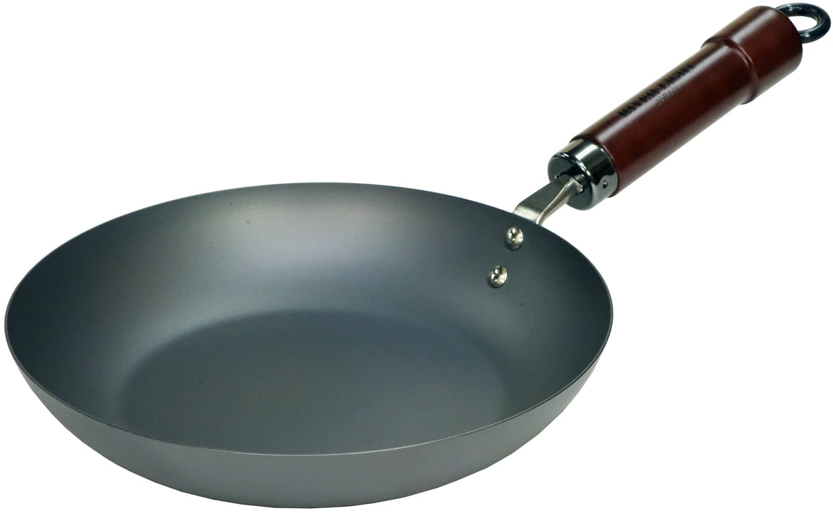 River Light Iron Frying Pan, Old Type, Kyoku, 10.2 inches (26 cm), Wok