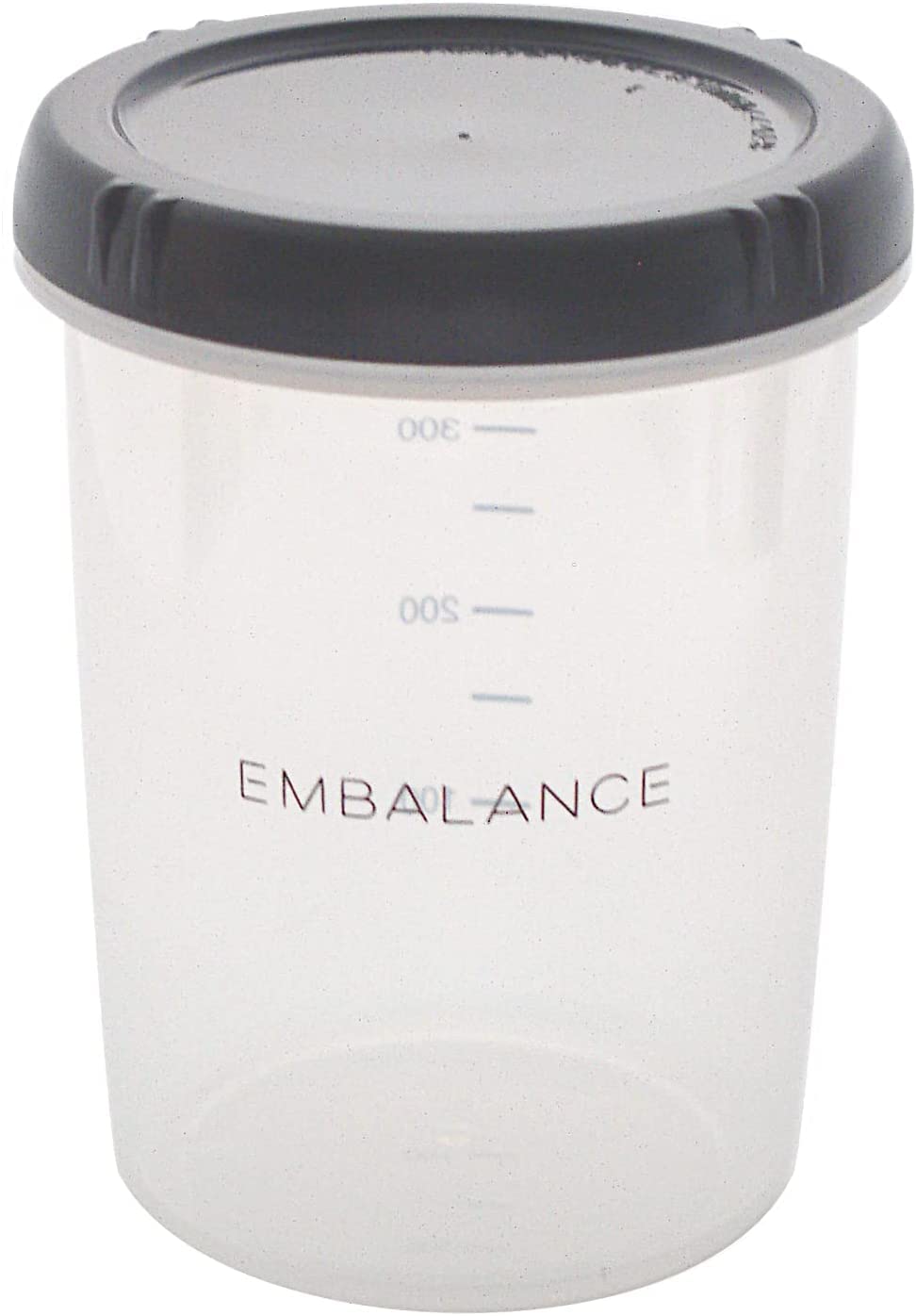 Wilmax T12195 Embalanced Deep Round Container, S, 16.9 fl oz (500 ml), Gray