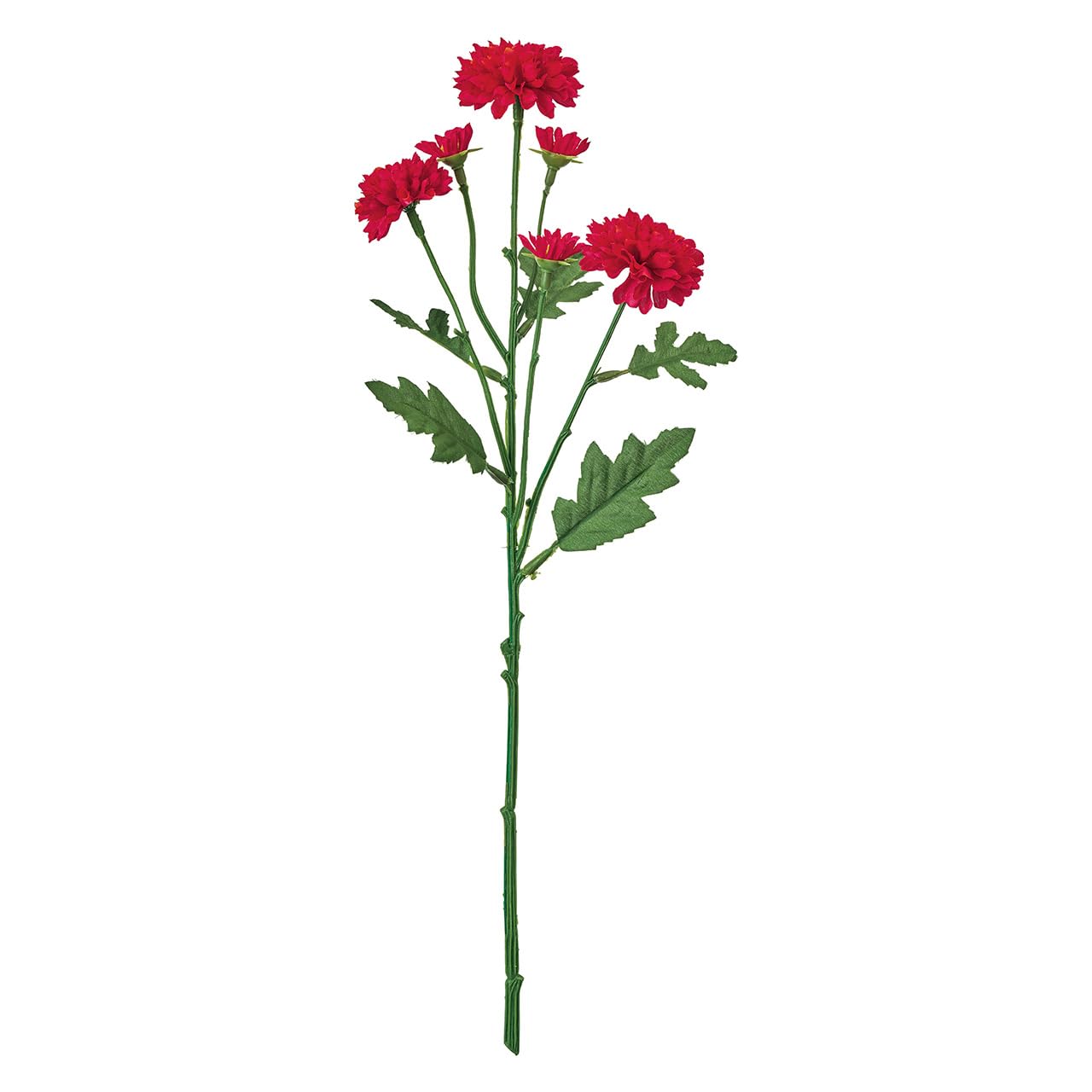 Tokyodo FM000335-003 Artificial Flowers, Blue Me Mum, Red, Flower Diameter 1.5-2.0 x L15.4 x Width 4.7 inches (4-5 x 39 x 12 cm), 1 Pack