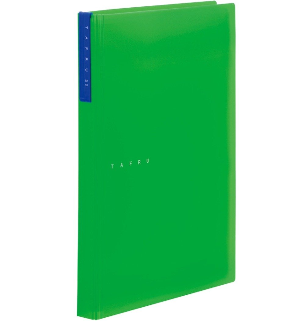 King Jim 8152T Clear File, Tafle, Green, A4, 20 Pockets, Green