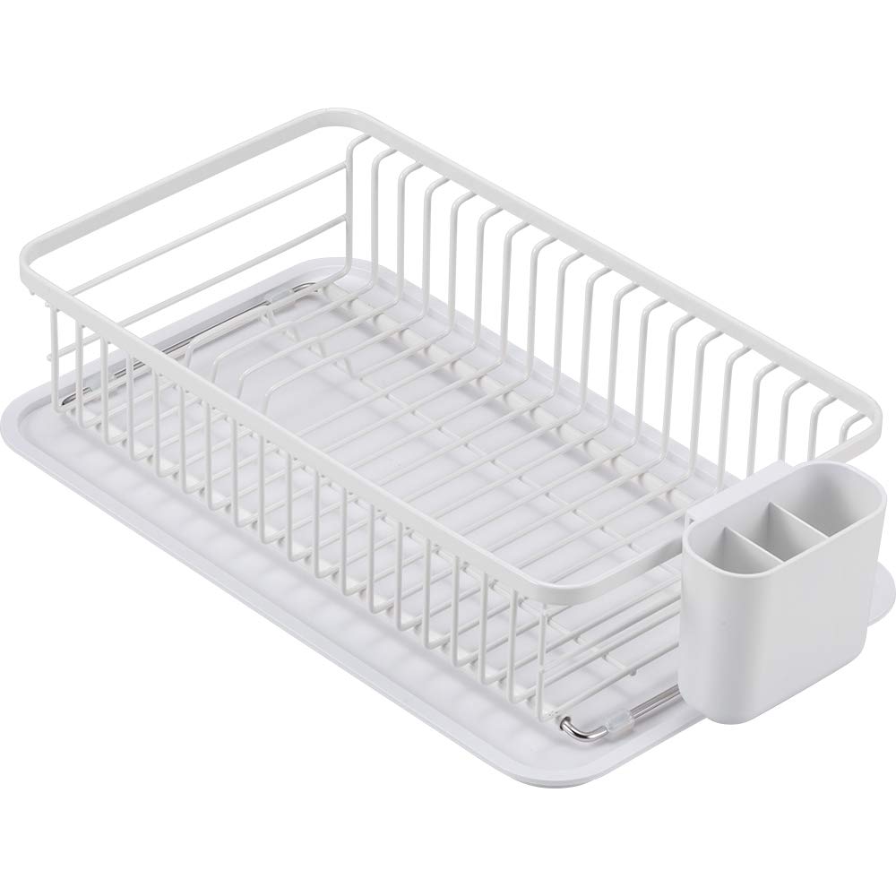余白(YOHAKU) Slide Type Sink On Compact Drainer Basket, 2人用, Pure White