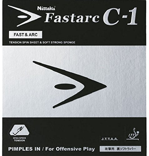 ニッタク(Nittaku) 卓球 ラバー ファスタークC-1 裏ソフト テンション NR-8706(スピン) レッド 厚