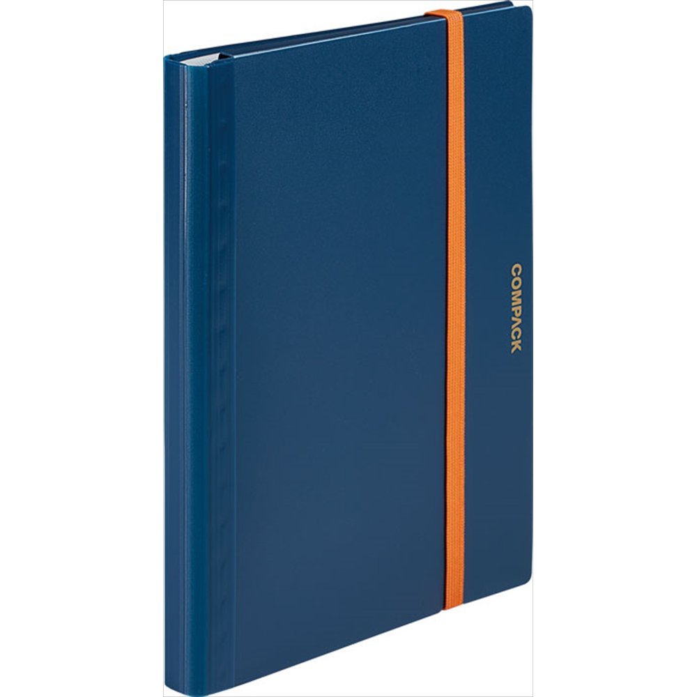 King Jim 5894H Nei Clear File A4 Bifold Compaq Navy