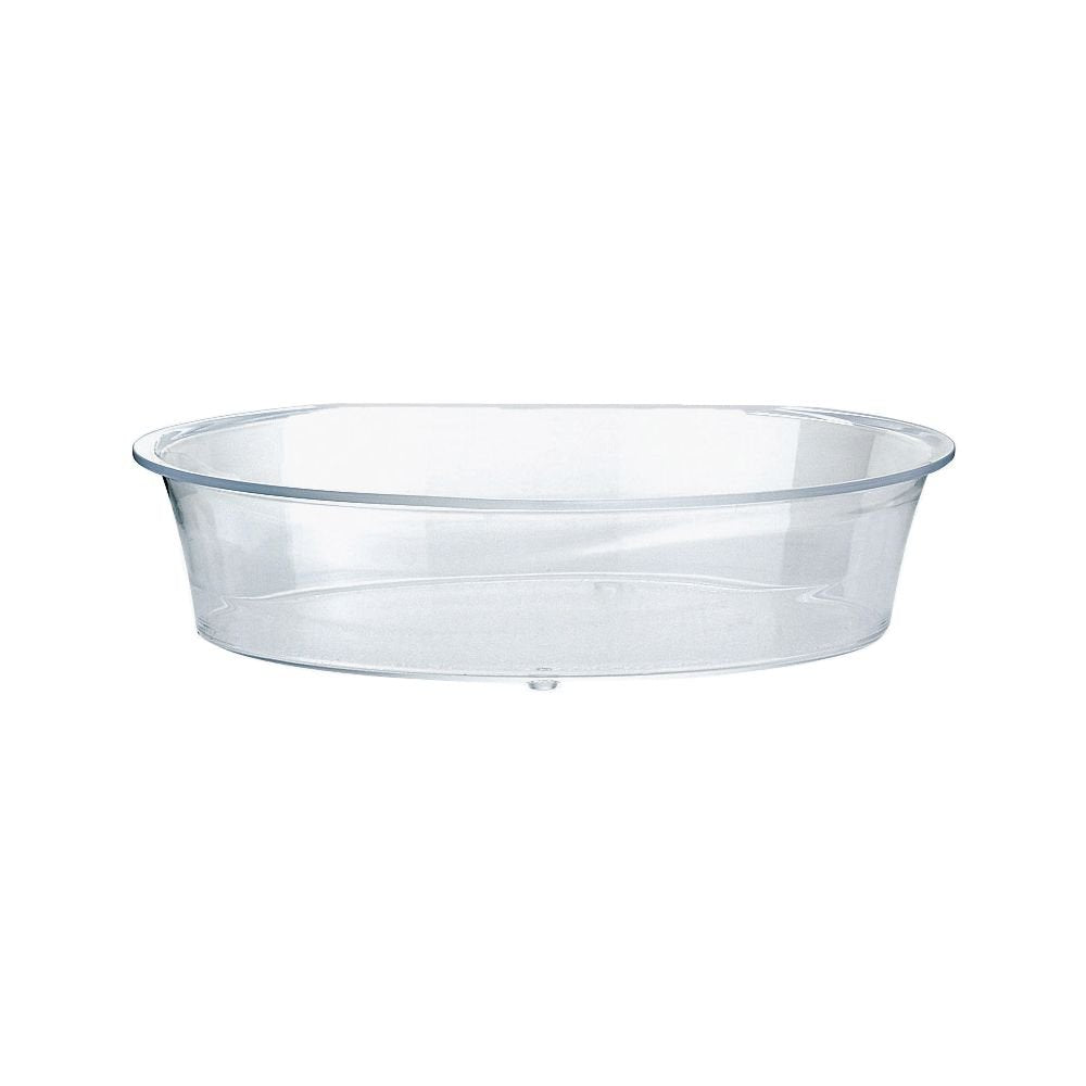 Cal-Mil 316-18 Turn N Serve Deep Tray, 18" Diameter x 3.5" H, Clear (Pack of 2)
