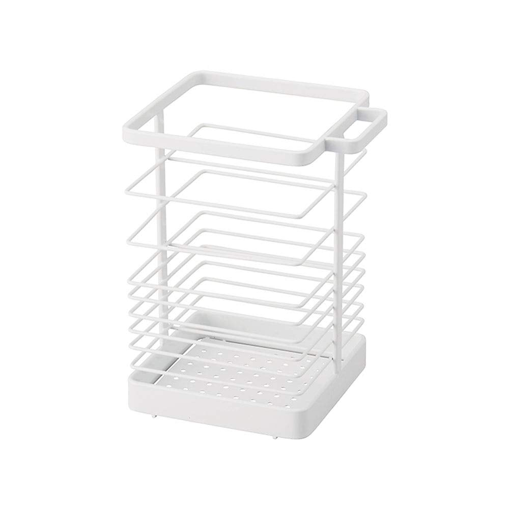 Tenma Rust Resistant Design Tool Stand for Kitchen Tools Upright with Kitchen Scissors Holder, Can Be Stored Together, Kitchen Tool Stand, White, Approx. 5.1 x 4.3 x 7.1 inches (13 x 11 x 18 cm)