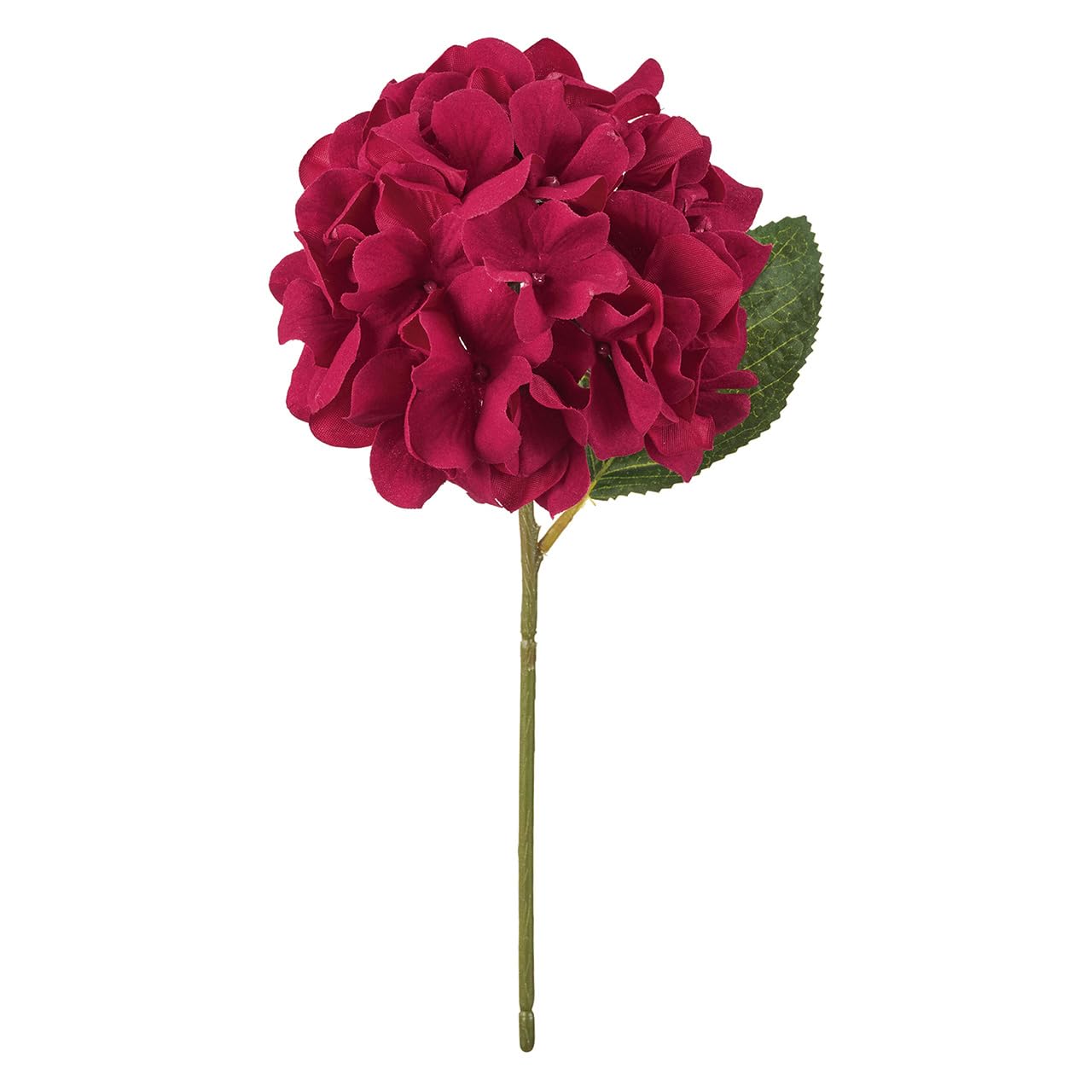 Tokyodo FM002931-zzz Artificial Hydrangea Hydrangea Dark Red Flower Blossoms Diameter 5.5 x L 11.4 x W 5.9 inches (14 x 29 x 15 cm), Pack of 1