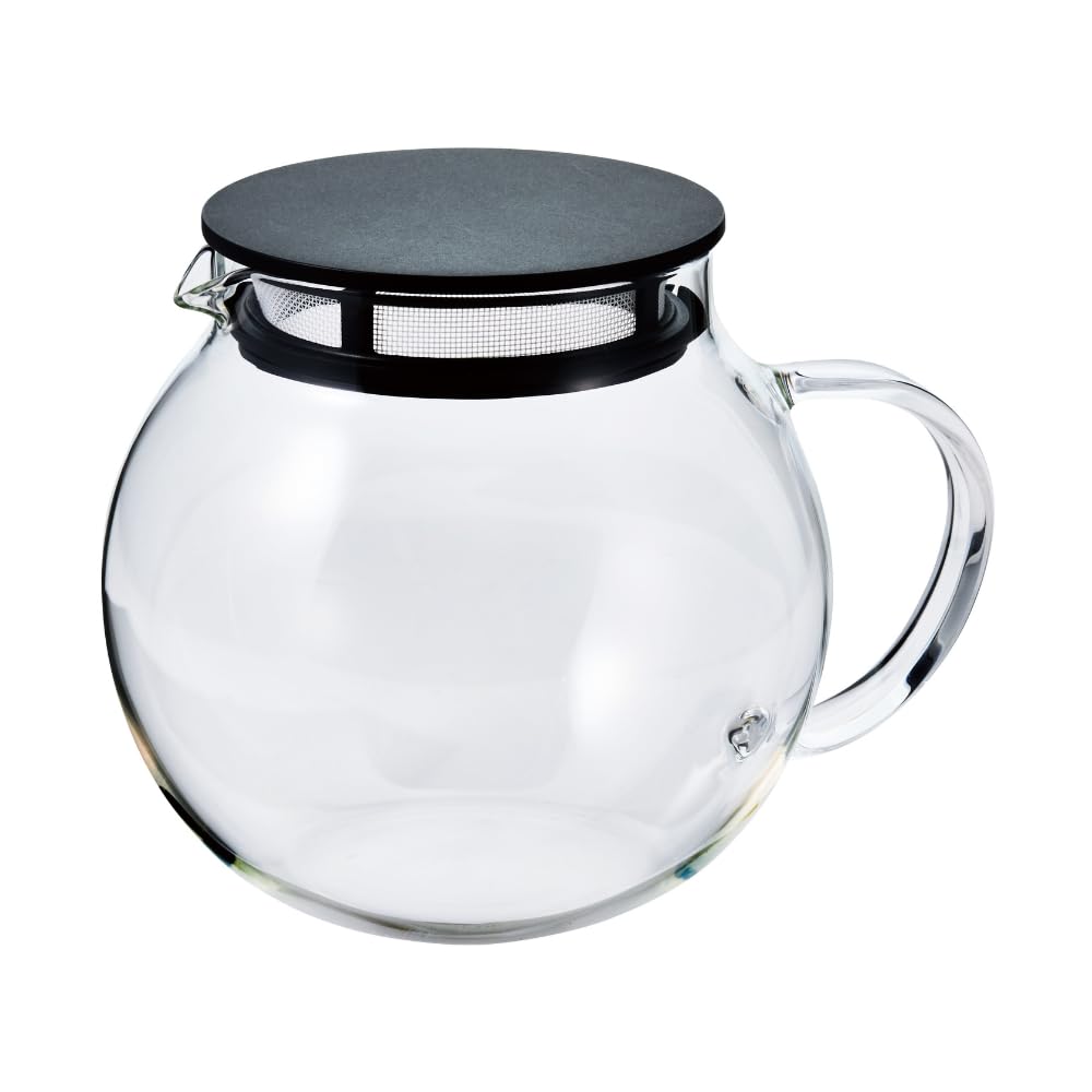 Hario "Jumping Leaf" Tea Pot, 600ml, Black