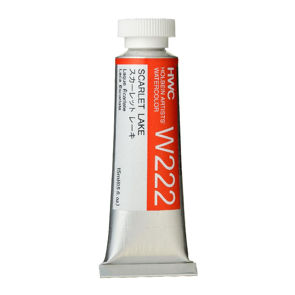 Holbein Artist's Watercolor 15ml Tube (Scarlet Lake) W222