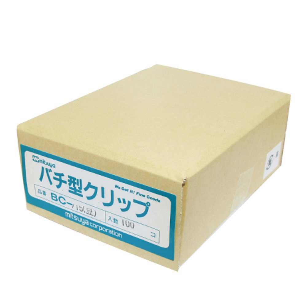 Mitsuya clip bee type clip bean 100 pieces Silver BC-715