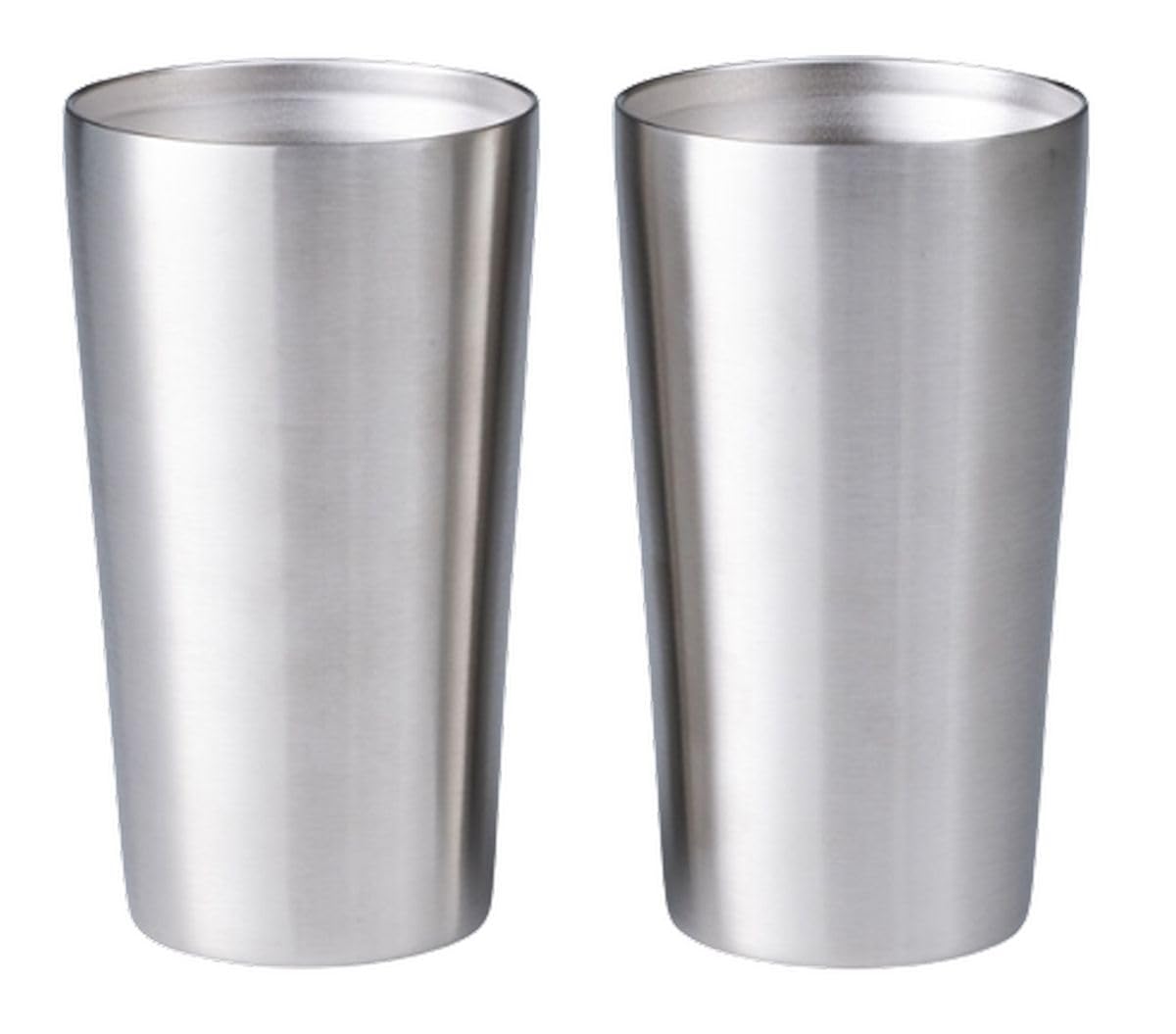 J-kitchens Stainless Steel Cup Pair Tumbler Vacuum Double Layer Construction, 11.8 fl oz (350 ml)