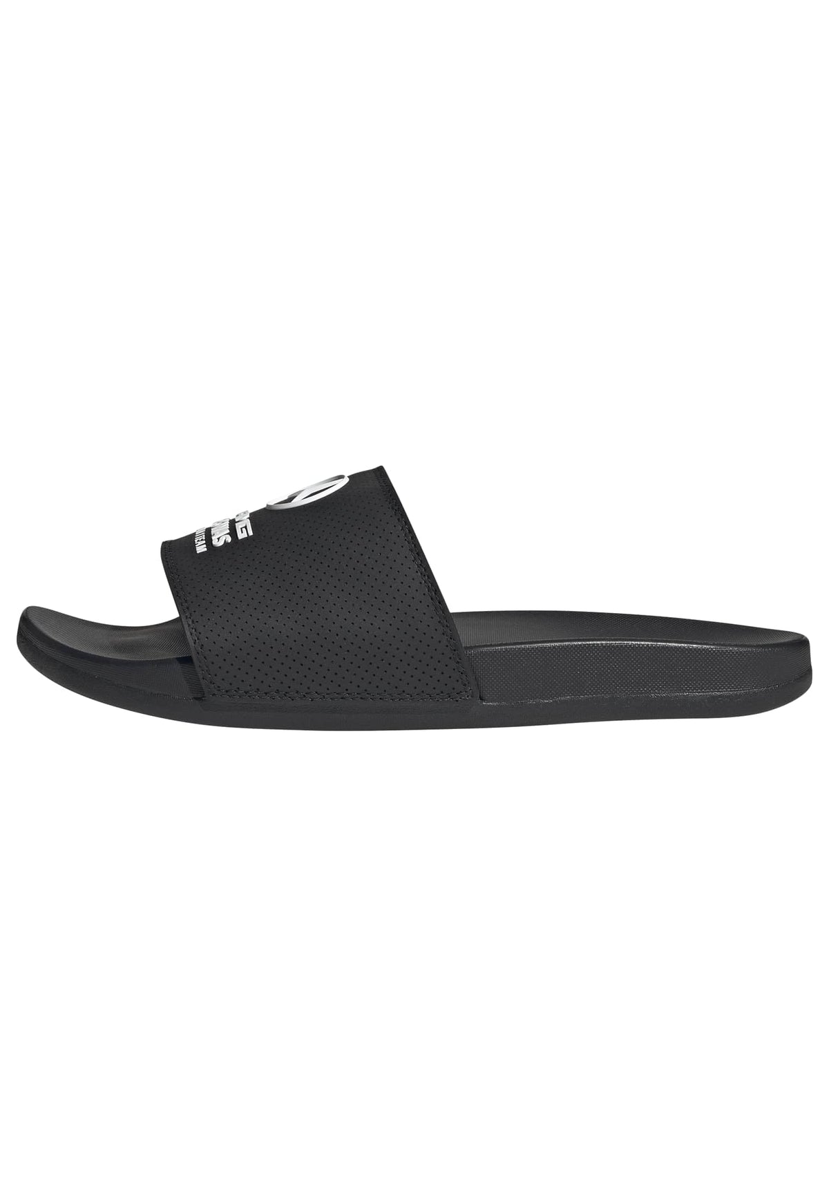 adidas Unisex-Adult Adilette Comfort Mer, Black/Black/White, 5