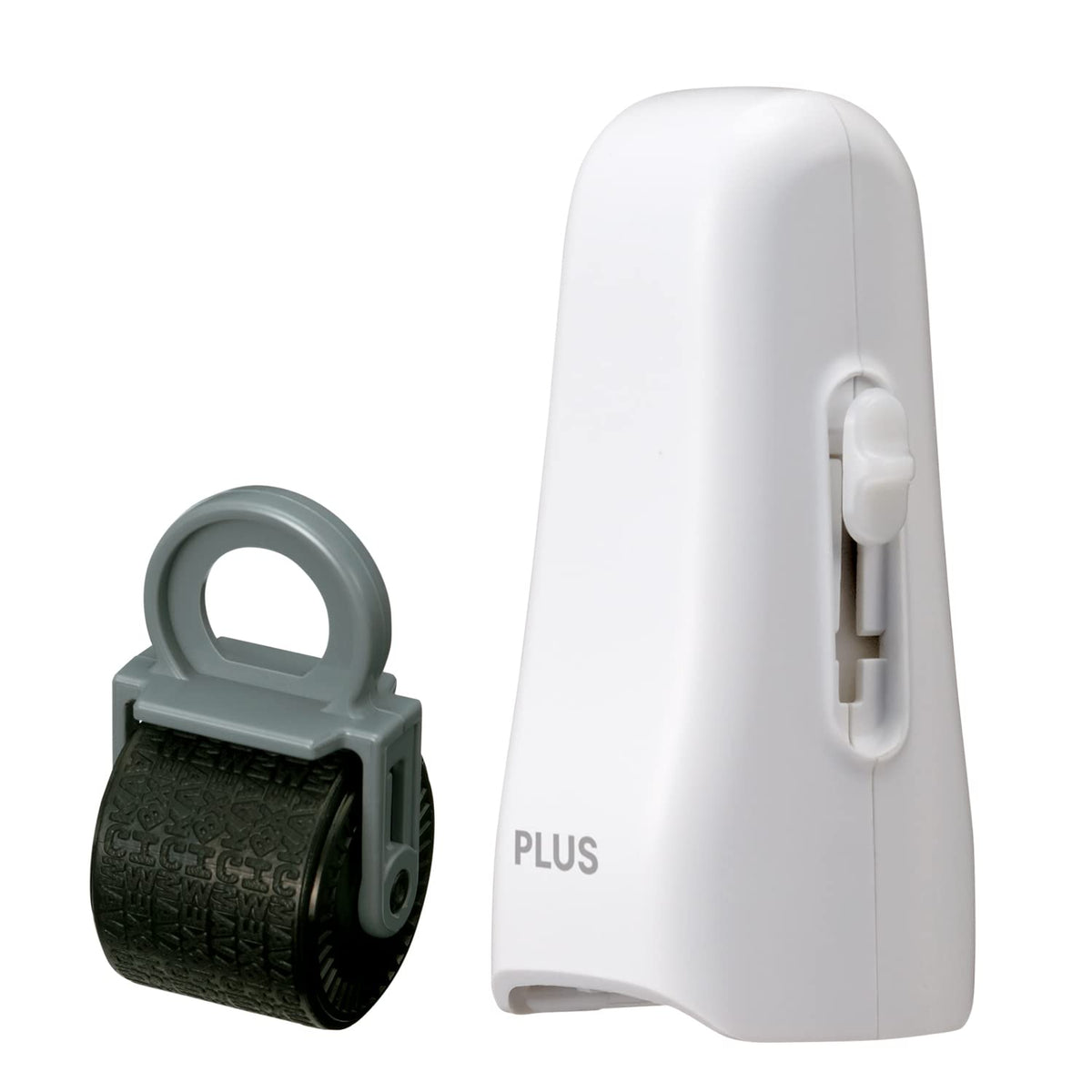 Plus IS-550CM 39-151 + 39-188 Personal Information Protection Stamp Roller Keshipon Stick 1 x White + Dedicated Ink Cartridge