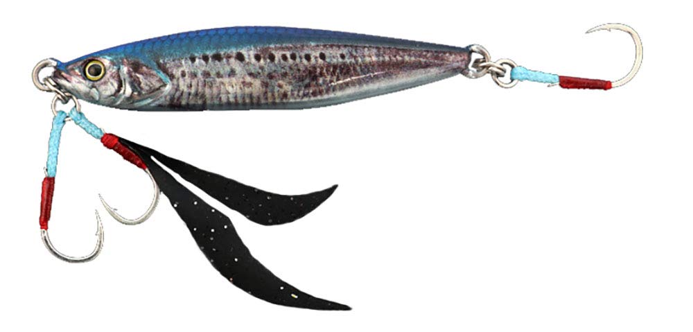 JACKALL G300 Flag Trap, 2.1 oz (60 g), Super Real Sardine
