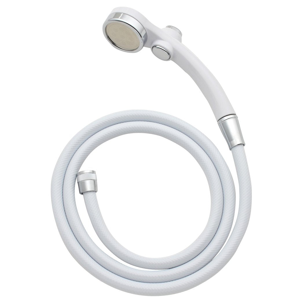 KAKUDAI 366-910-W Relax-Stop Shower Hose Set, 3.6 ft (1.6 m), White