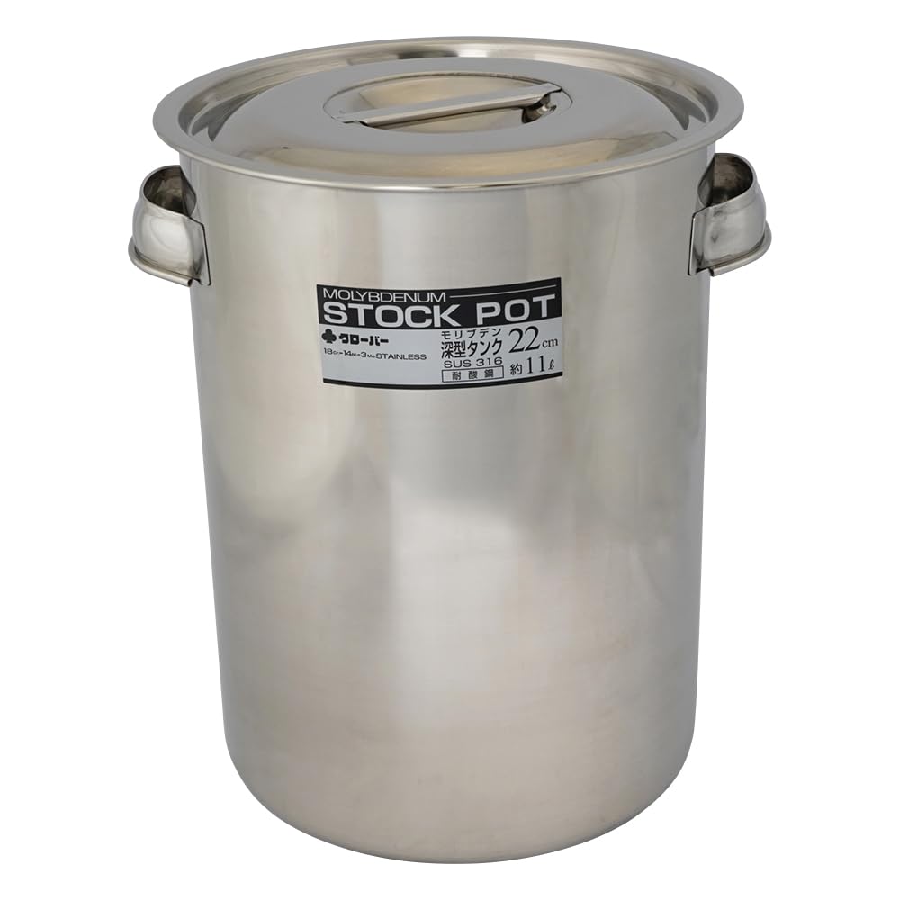 Oya Seisakusho Molybdenum Steel Deep Tank with Handle, 8.7 inches (22 cm)