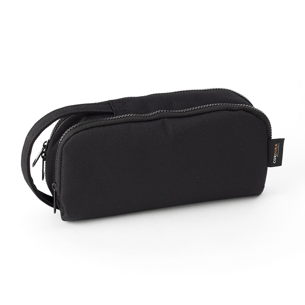 Midori 41784006 Pen Case, 2-Way Pouch, Pen Pouch, Cordura, Black
