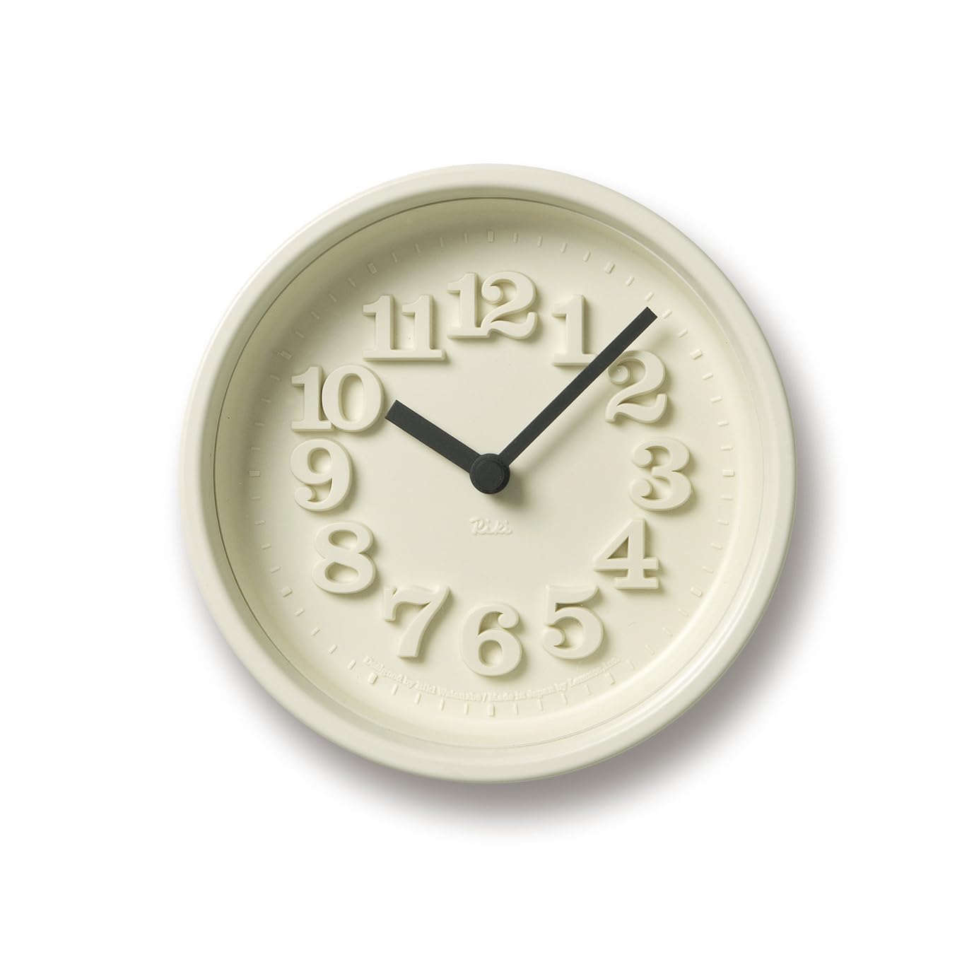Lemnos WR07-15 IV Lemnos Hanging Dual Analog, Small Watch, Ivory, Diameter 4.8 x D2.8 inches (122 x 72 mm)
