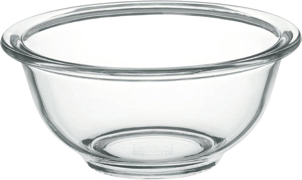 iwaki BC321 AGC Techno Glass, Heat Resistant Glass Bowl, Round, 16.9 fl oz (500 ml), Outer Diameter: 5.7 inches (14.4 cm), Microwave, Oven, Dishwasher Safe, Wide Mouth Design, Easy Mixing and Low