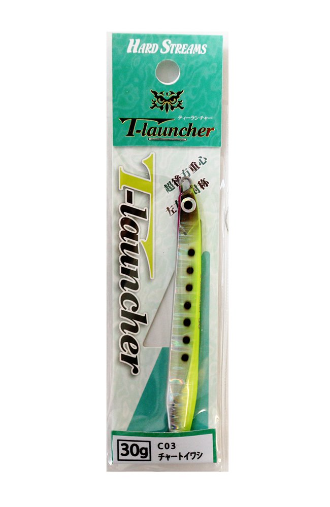 IVYLINE C03 Metal Jig, T Launcher, 3.5 inches (90 mm), 1.1 oz (30 g), Chart Iwashi Lure