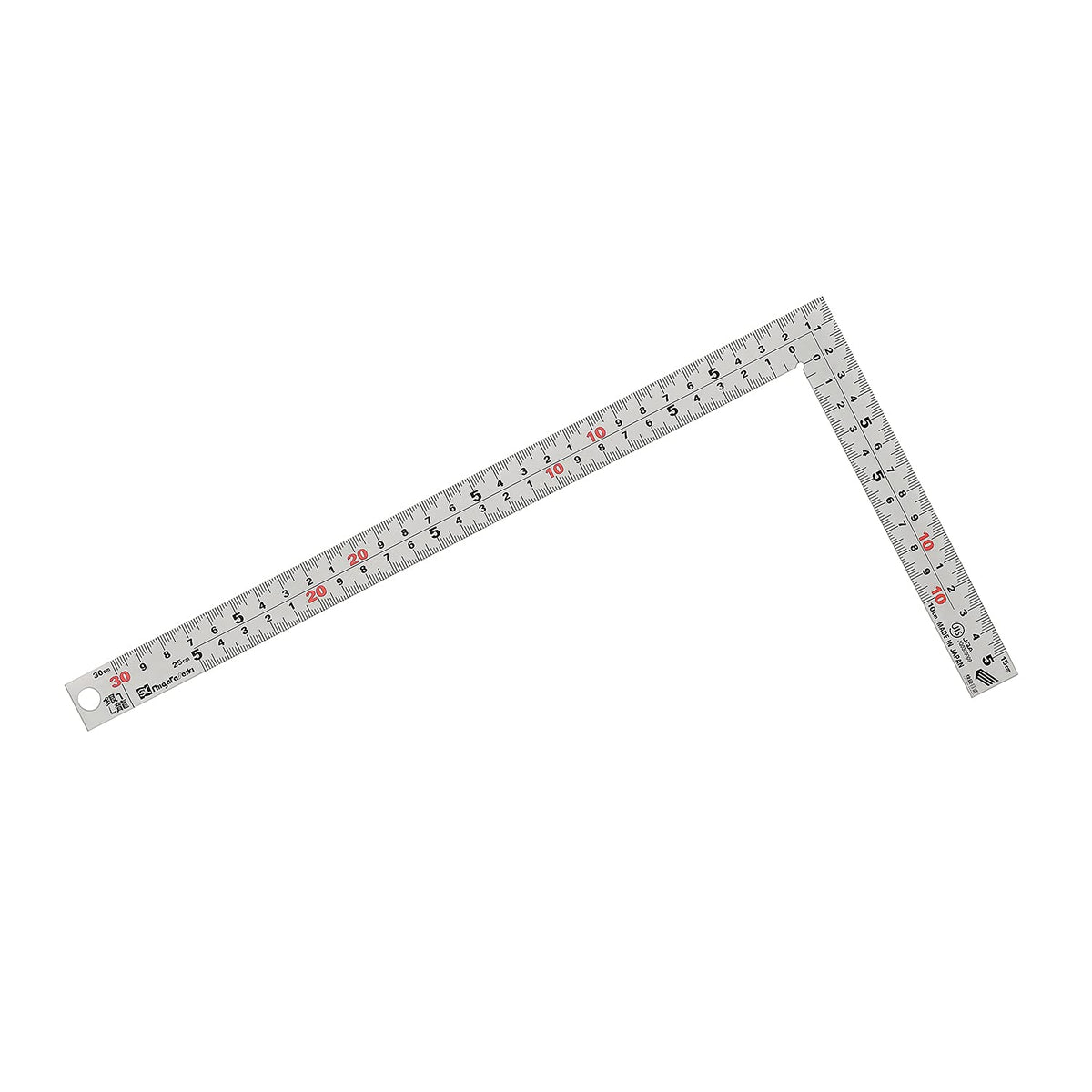 Niigata Seiki SK MT-30KD Silver Curving Scale, Silver Dragon, Quick Level, Thick Width, 11.8 inches (30 cm), Made in Japan