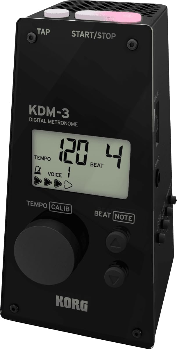 Korg KDM-3 Digital Metronome w/ Memory Backup and Auto Power-Off Function - Black