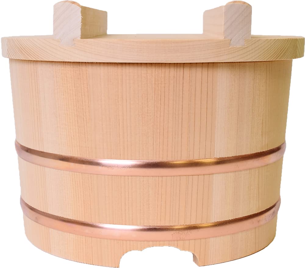 木曽工芸 Kiso Craft Kiso Sawara Nosebitsu 9.4 inches (24 cm), 7 Cups, Includes Ladle Letters