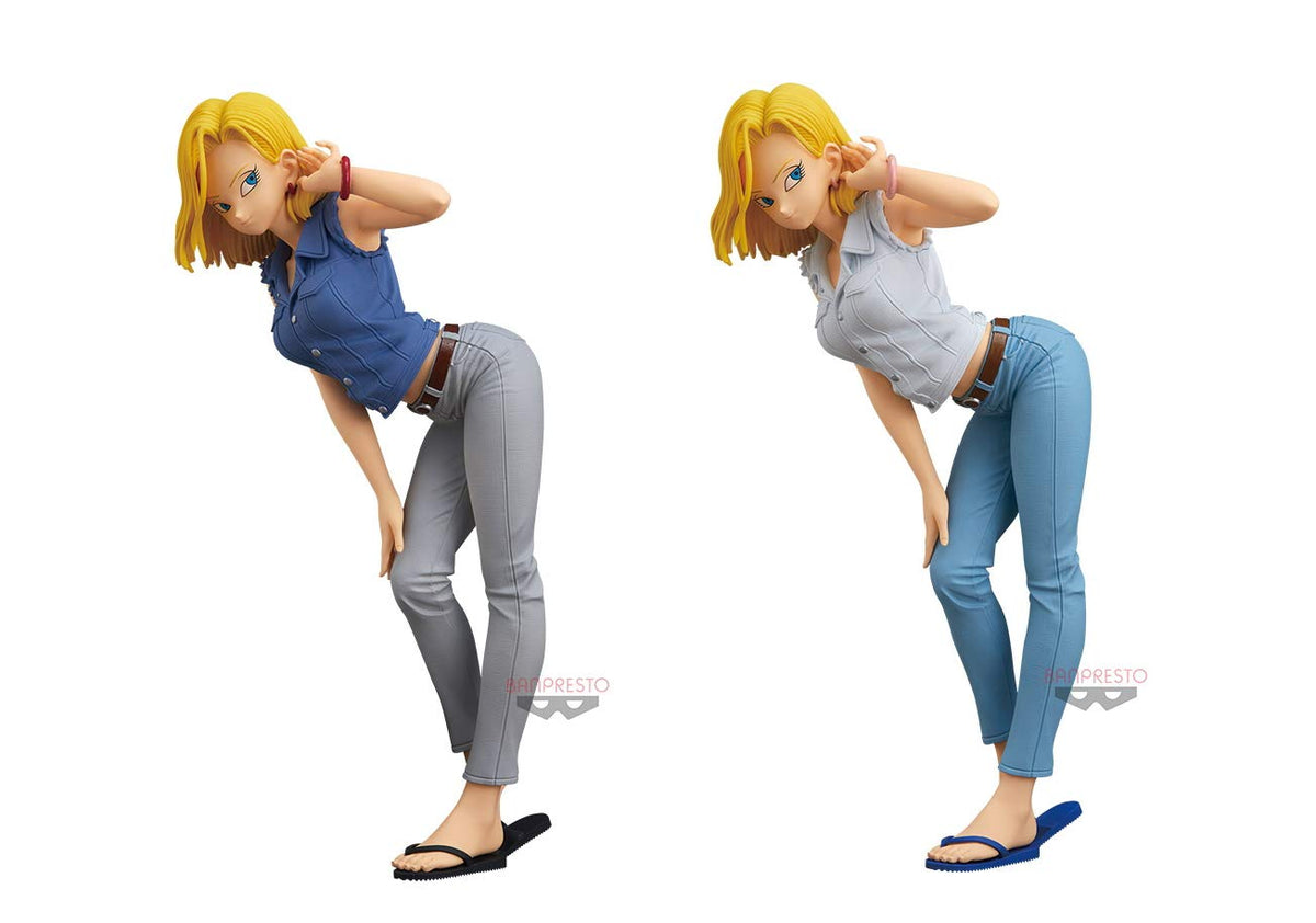バンプレスト プライズフィギュア ドラゴンボールZ GLITTER&GLAMOURS 人造人間18号Ⅱ ANDROID NO.18 全2種セット