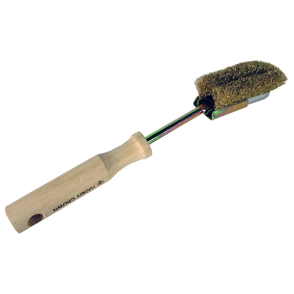 Handy Crown Wood Handle Channel Brush U Shape Brass