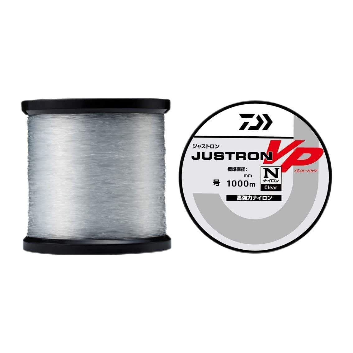 Daiwa 8-1000 Bobbin/Nylon Line/Road Line 23 Justron VP (Value Pack), Clear