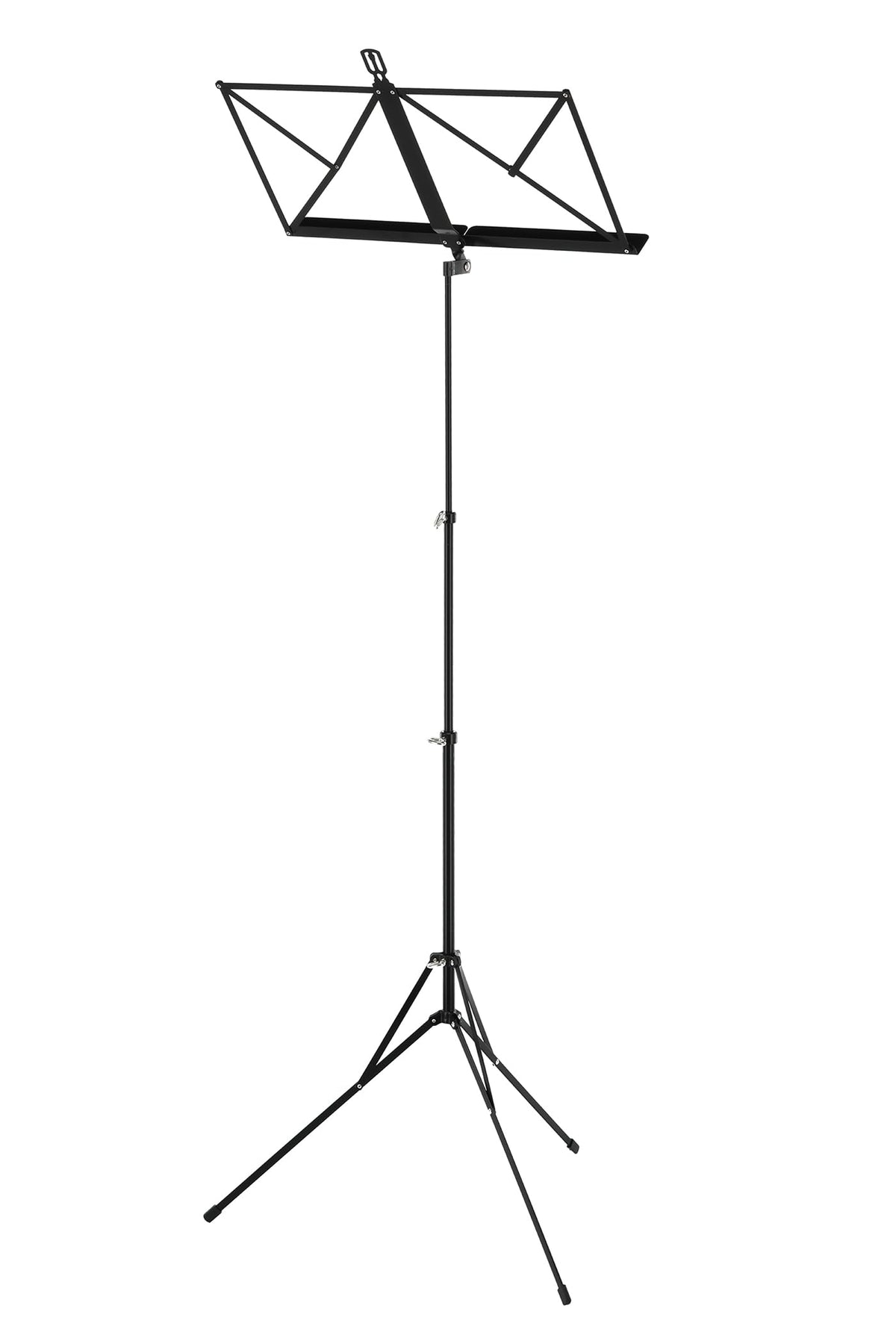 Wittner Music Stand 961d – Black, Height 48-114 cm, Compact Foldable, Made in Germany