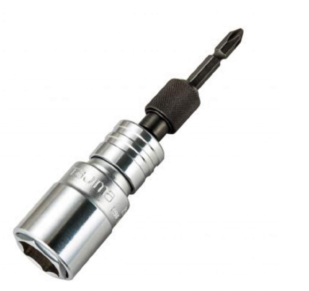 TJM Design BS1924KF-6K Impact Driver Bit, Replacement Swivel Head Socket, Hexagonal, 0.7 x 0.9 inch (19 x 24 mm), 1 Piece