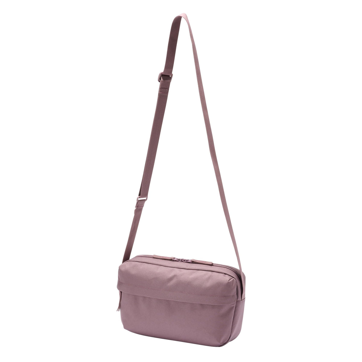 MUJI EFD12A5A Water Repellent Shoulder Bag with Back Pocket, Unisex, Adult, lavender, One Size