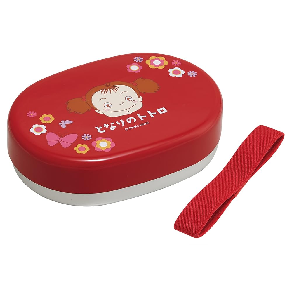 Skater NALB3-A Children's Aluminum Lunch Box, Small, 9.5 fl oz (280 ml), My Neighbor Totoro, Studio Ghibli, Mei's Bento Box, Lunch Belt, Made in Japan