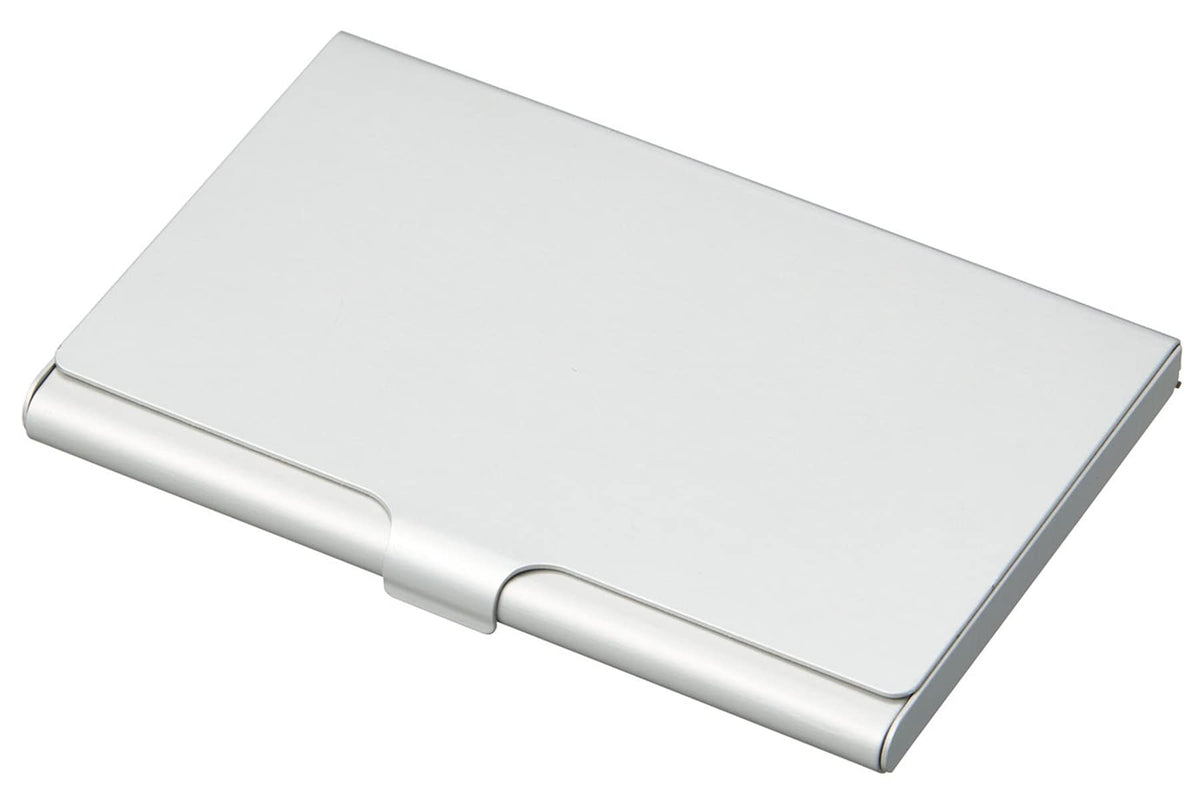 レイメイ藤井 Raymay Fujii CHA1056S Business Card Holder, Aluminum Card Case, Holds 25 Cards, Silver
