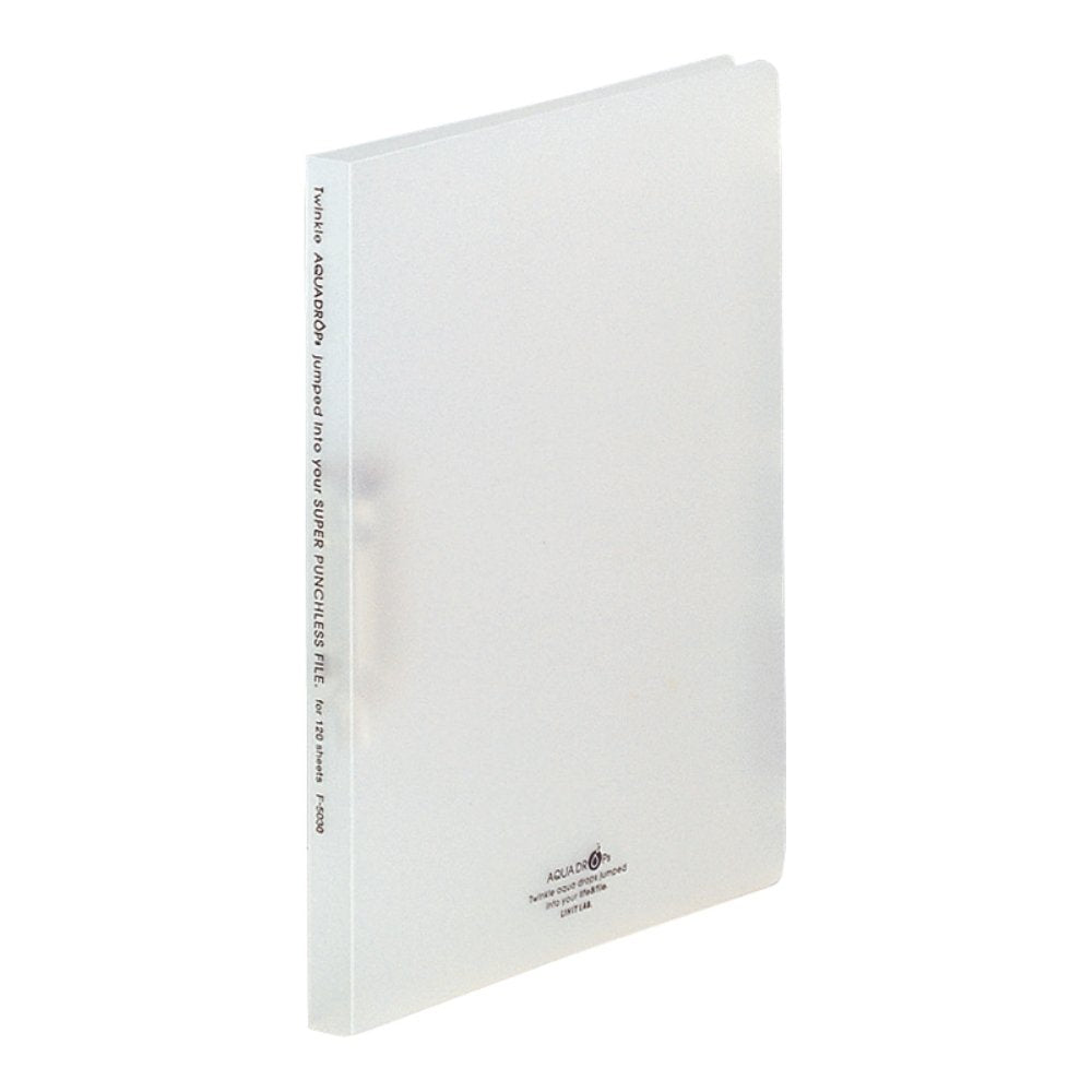 Lihit Lab F5030-1_10 File, Punchless Type, A4, Pack of 10, Milky White