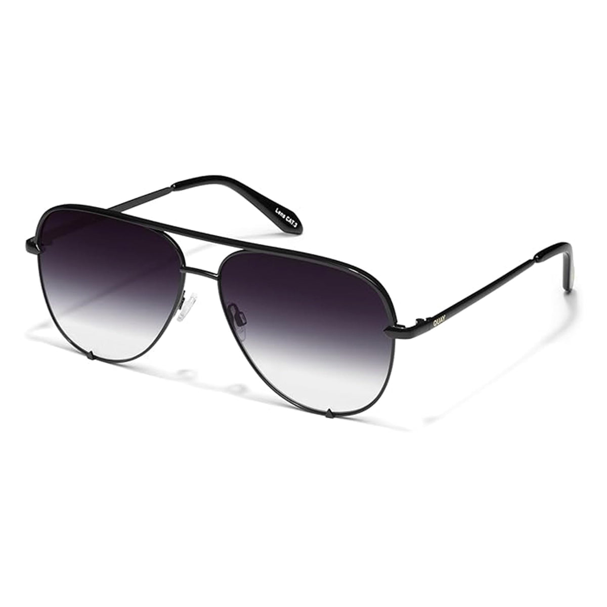 QUAY High Key Polarized Unisex Aviator Sunglasses