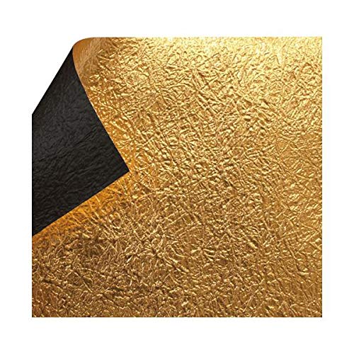 Fami Gold Foil Double-Sided Washi Paper, Solid Color, 9.8 inches (25 cm), Black, 10 Sheets