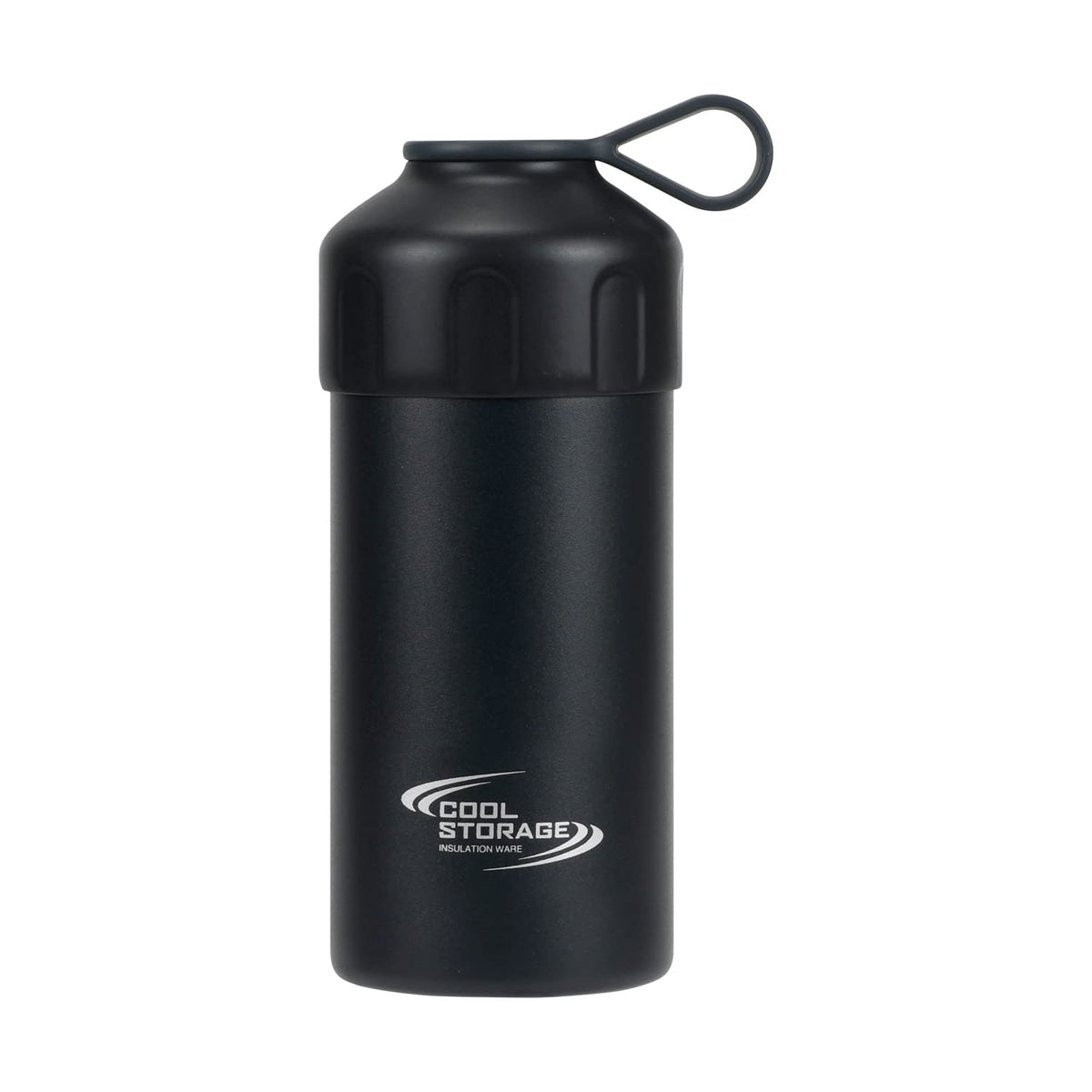 Pearl Metal D-6737 Insulated Plastic Bottle Cover, Holder, Cooler, 16.9 fl oz (500 ml), 20.3 fl oz (600 ml), Multi-purpose, Vacuum Double-Wall Construction, Black, Cool Storage