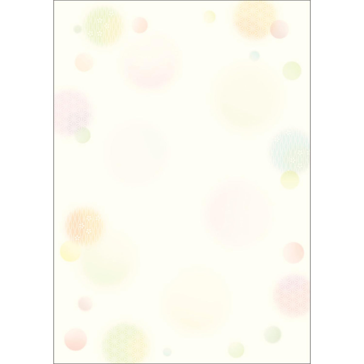 Sasagawa 4-1027 Inkjet Paper, Japanese Pattern Paper, Japanese Gokoro Set, A4, OA Compatible, Polka Dots, 50 Sheets