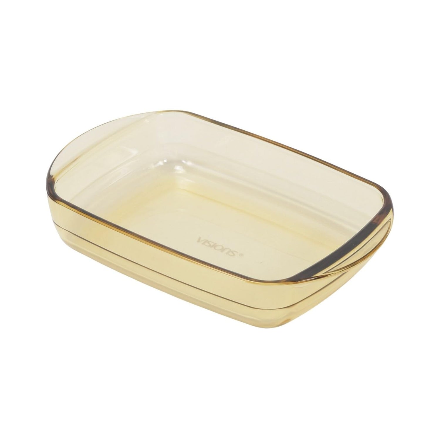 VISIONS CP-8834 Vision Dish Plate Baking Dish 1.6L Rectangular Heat Resistant Glass Microwave Oven Safe Dishwasher Safe