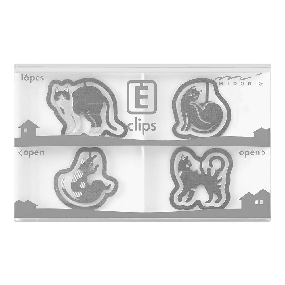 Midori Etching Clips, Cat Pattern